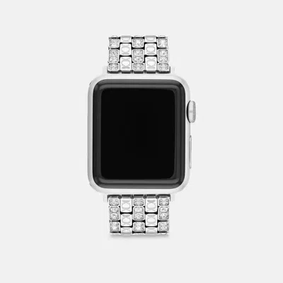 Coach Apple Watch® Strap, 38mm, 40mm And 41mm In Stainless Steel