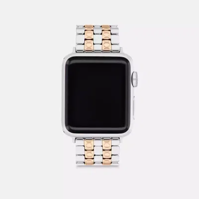 Coach Apple Watch® Strap, 38mm, 40mm And 41mm In Two Tone