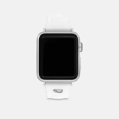 Coach Apple Watch Strap, 38mm, 40mm And 41mm In White