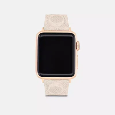 Coach Apple Watch Strap, 38mm And 40mm In Sand