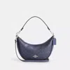 Coach Aria Shoulder Bag In Signature Canvas In Blue