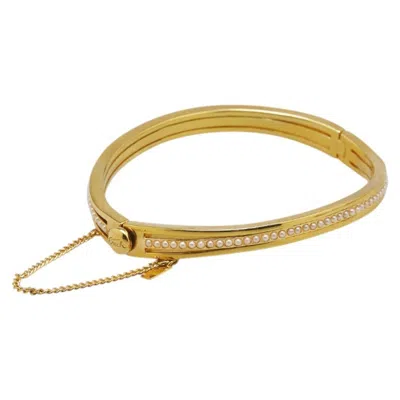 Pre-owned Coach Artificial Ivory Gold Plating Charm Bracelet () In Multi