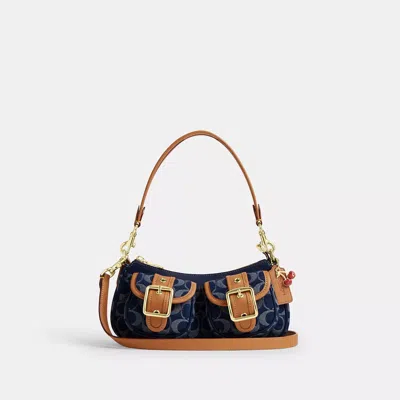 Coach Ashton Bag In Signature Denim In Blue