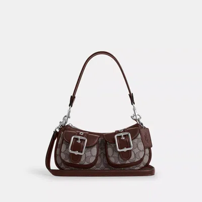 Coach Ashton Bag In Signature Jacquard In Brown