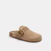 Coach Ashton Clog In Signature Jacquard In Beige