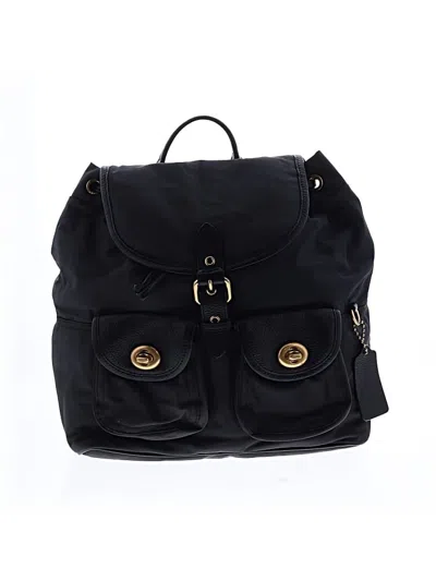 Pre-owned Coach Backpack In Black