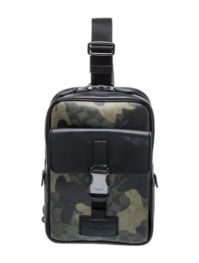 Pre-owned Coach Backpack In Black