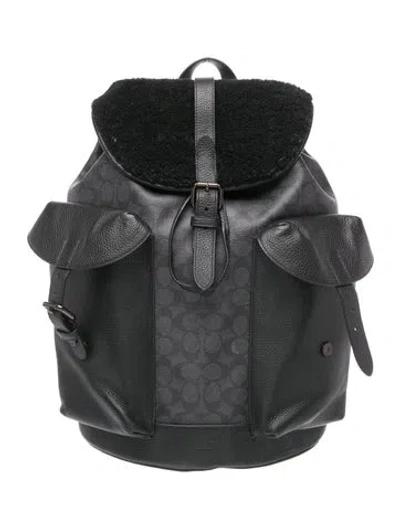 Pre-owned Coach Backpack In Black