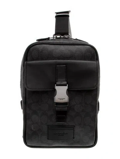 Pre-owned Coach Backpack In Black