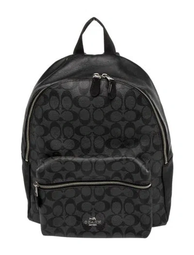 Pre-owned Coach Backpack In Black