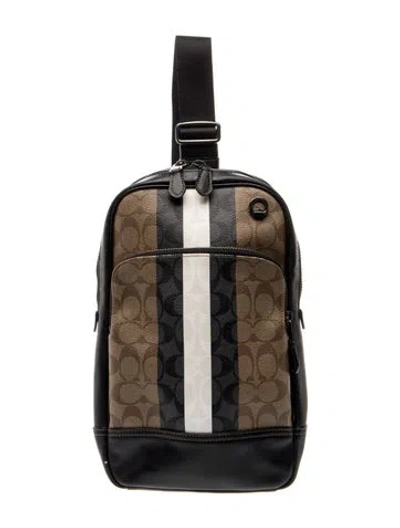 Pre-owned Coach Backpack In Black