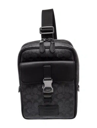 Pre-owned Coach Backpack In Black