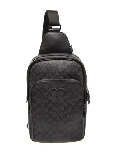 Pre-owned Coach Backpack In Black