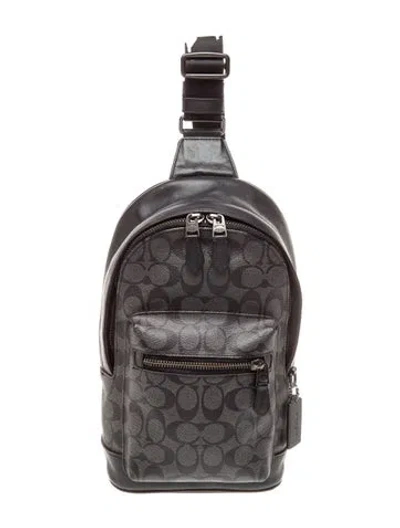Pre-owned Coach Backpack In Black