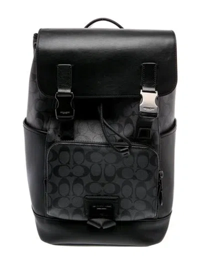 Pre-owned Coach Backpack In Black