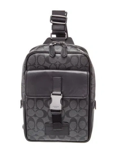 Pre-owned Coach Backpack In Black