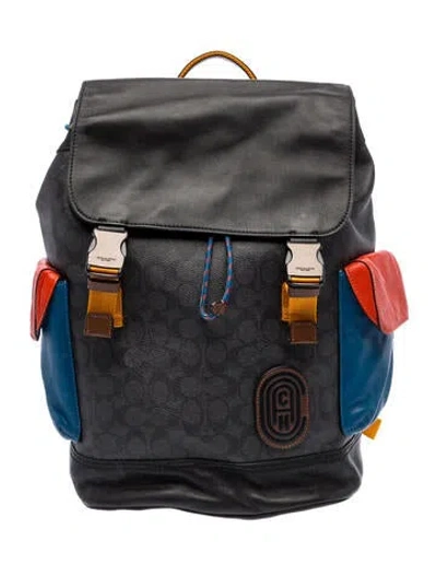 Pre-owned Coach Backpack In Blue