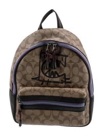 Pre-owned Coach Backpack In Brown