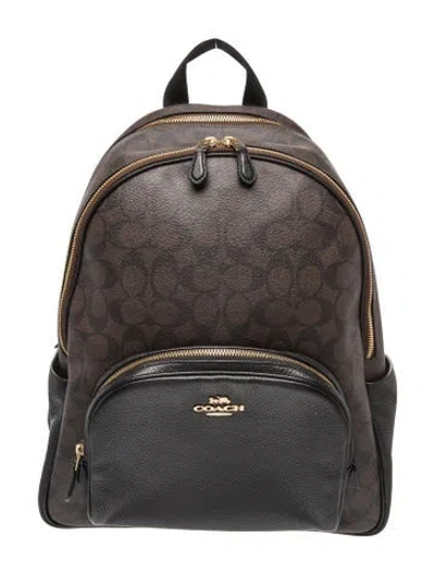 Pre-owned Coach Backpack In Brown