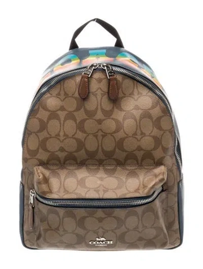 Pre-owned Coach Backpack In Brown