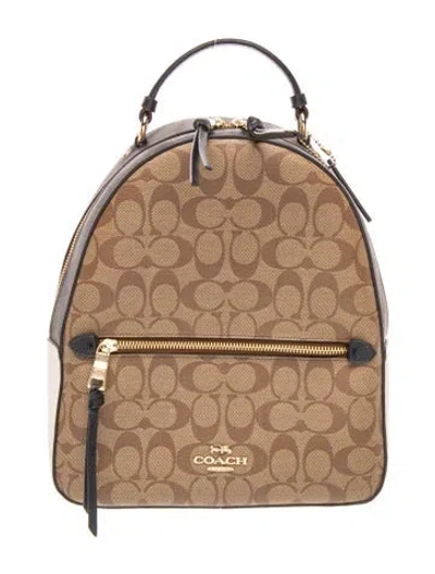 Pre-owned Coach Backpack In Brown