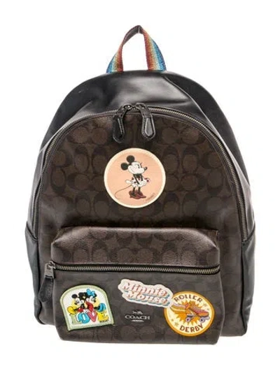 Pre-owned Coach Backpack In Brown