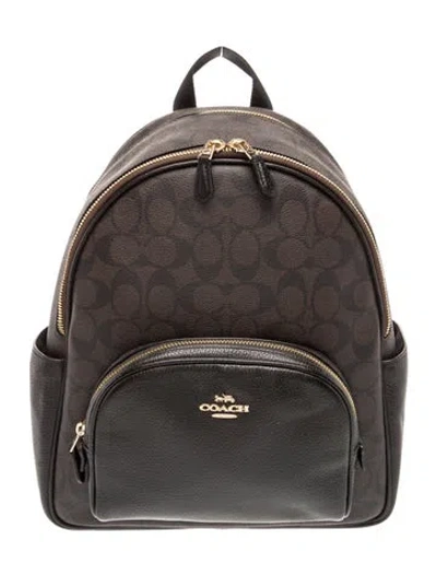 Pre-owned Coach Backpack In Brown