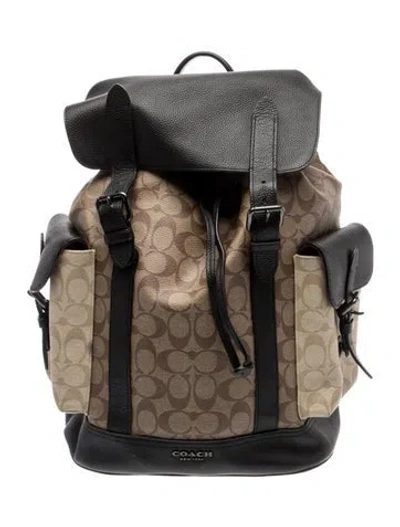 Pre-owned Coach Backpack In Multi