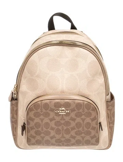 Pre-owned Coach Backpack In Neutral