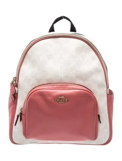 Pre-owned Coach Backpack In Neutral