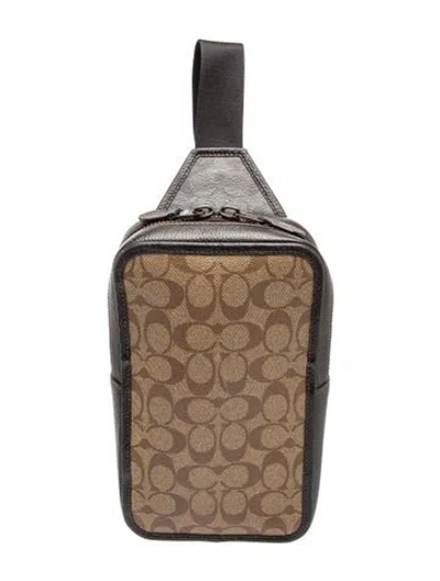Pre-owned Coach Backpack In Neutrals