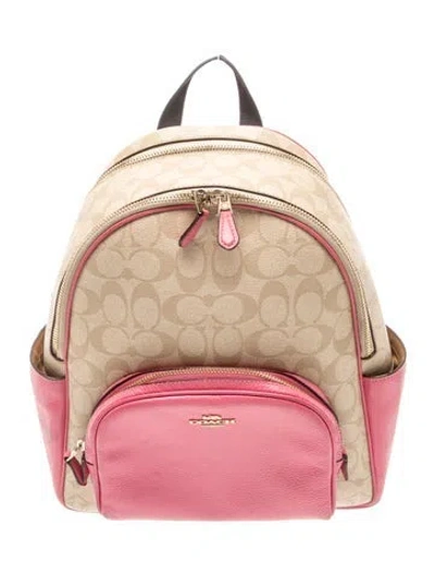 Pre-owned Coach Backpack In Pink