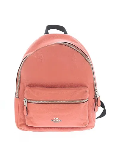 Pre-owned Coach Backpack In Pink