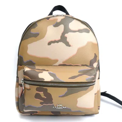 Pre-owned Coach Backpack () In Silver