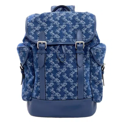 Pre-owned Coach Backpack () In Blue