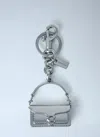 Coach Bag Charm In Silver