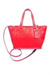Coach Logo Shoulder Bag In Red