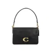 Coach Soft Grain Leather Shoulder Bag With Chain Detail