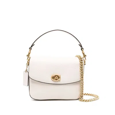 Coach Cassie Leather Crossbody Bag In Chalk