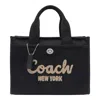 Coach Borsa Shopping Cargo 20 In Tela Nera Donna In Black