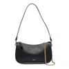 Coach Natural Grain Leather Waverly Bag Shoulder Bags Black In Black