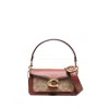Coach Tabby Leather Shoulder Bag In Brown
