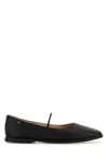 Coach Black Leather Emilia Ballerinas In Black