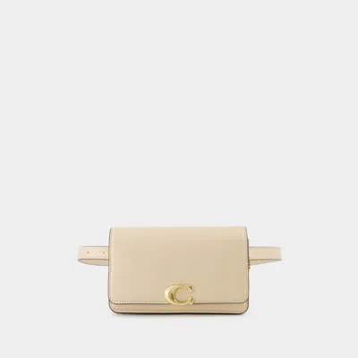 Coach Bandit Belt Bag -  - Leather - Beige In Neutrals