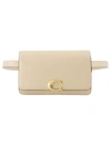 Coach Bandit Belt Bag -  - Leather - Beige In Neutrals