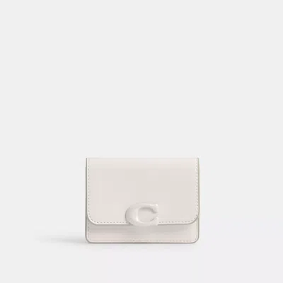 Coach Bandit Card Case In White