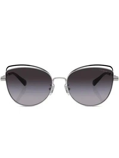 COACH BANDIT WIRE OVAL-FRAME SUNGLASSES