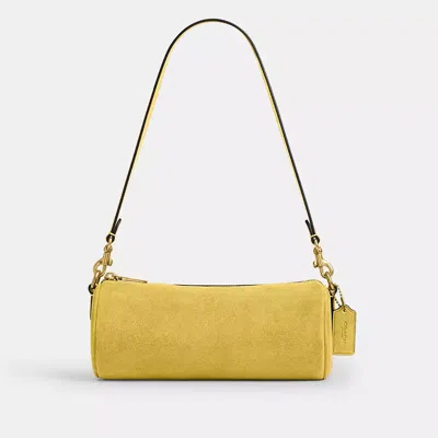 Coach Barrel Bag In Yellow