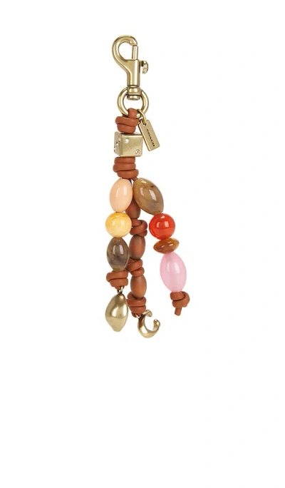 Coach Beaded Cluster Bag Charm In Pink