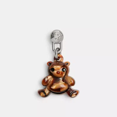 Coach Bear Bag Charm In Brown